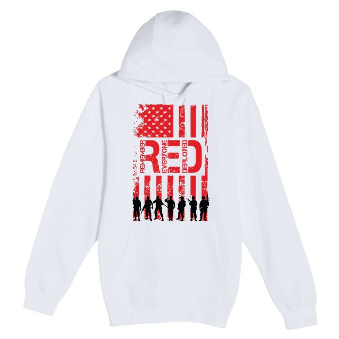 On Friday We Wear Red. Premium Pullover Hoodie