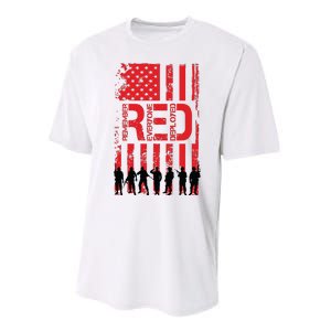 On Friday We Wear Red. Performance Sprint T-Shirt