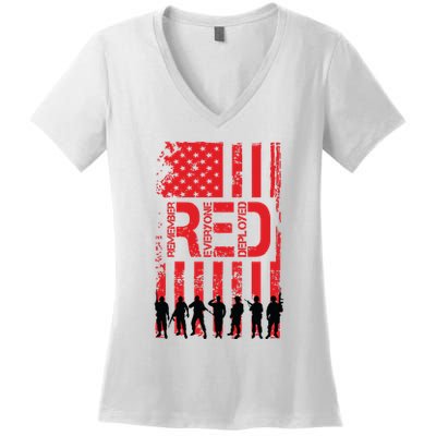 On Friday We Wear Red. Women's V-Neck T-Shirt