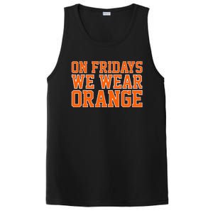 On Fridays We Wear Orange High School Football Team Pride PosiCharge Competitor Tank