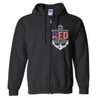 On Fridays We Wear Red Friday Full Zip Hoodie