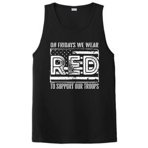 On Fridays We Wear Red To Support Our Troops Red Friday PosiCharge Competitor Tank