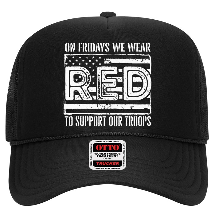On Fridays We Wear Red To Support Our Troops Red Friday Hat