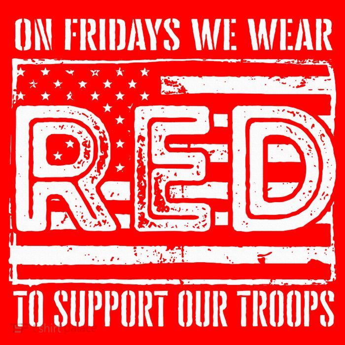 On Fridays We Wear Red To Support Our Troops Red Friday Zip Tote Bag