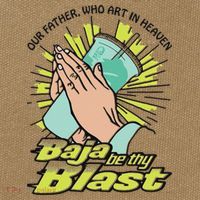 Our Father Who Art In Heaven Baja Be Thy Blast Cotton Canvas Backpack