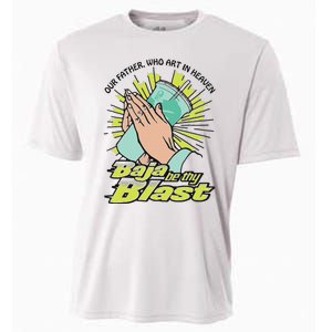 Our Father Who Art In Heaven Baja Be Thy Blast Cooling Performance Crew T-Shirt