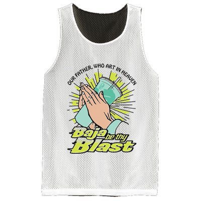Our Father Who Art In Heaven Baja Be Thy Blast Mesh Reversible Basketball Jersey Tank