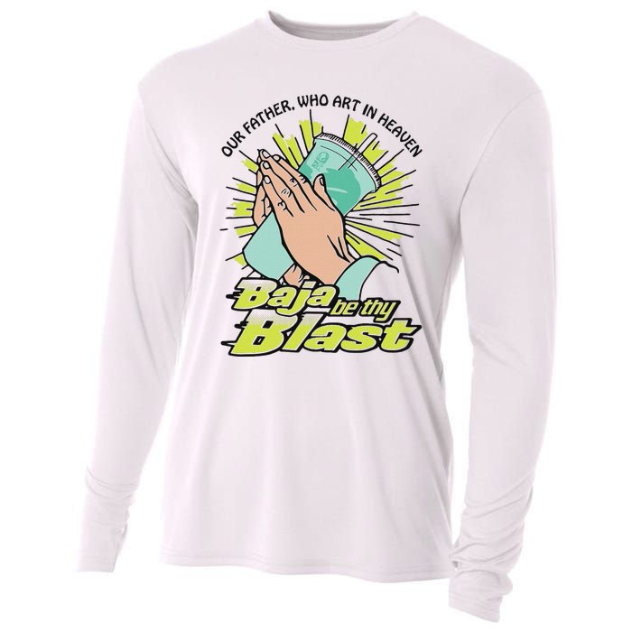 Our Father Who Art In Heaven Baja Be Thy Blast Cooling Performance Long Sleeve Crew