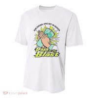 Our Father Who Art In Heaven Baja Be Thy Blast Youth Performance Sprint T-Shirt