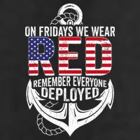 On Fridays We Wear Red Friday Navy Gift Distressed 11oz C Handle Ceramic Mug