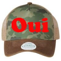 Oui French Yes Red Retro 90s Legacy Tie Dye Trucker Hat