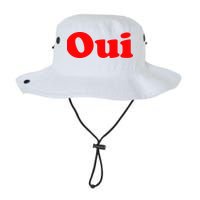 Oui French Yes Red Retro 90s Bucket Hat