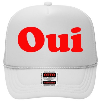 Oui French Yes Red Retro 90s Trucker Hat