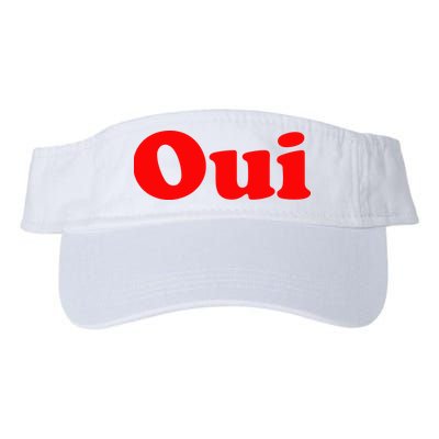 Oui French Yes Red Retro 90s Visor