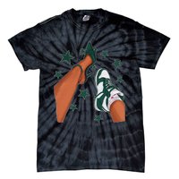 Oxidized Green 4s Streetwear Girl Love Matching Tie-Dye T-Shirt