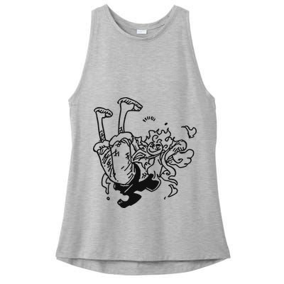 Onepiecedaiiys Gear 5 Floating In Air Essential Ladies PosiCharge Tri-Blend Wicking Tank