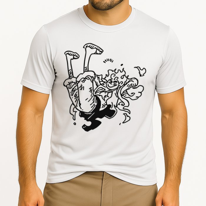 Onepiecedaiiys Gear 5 Floating In Air Essential Performance Shirt