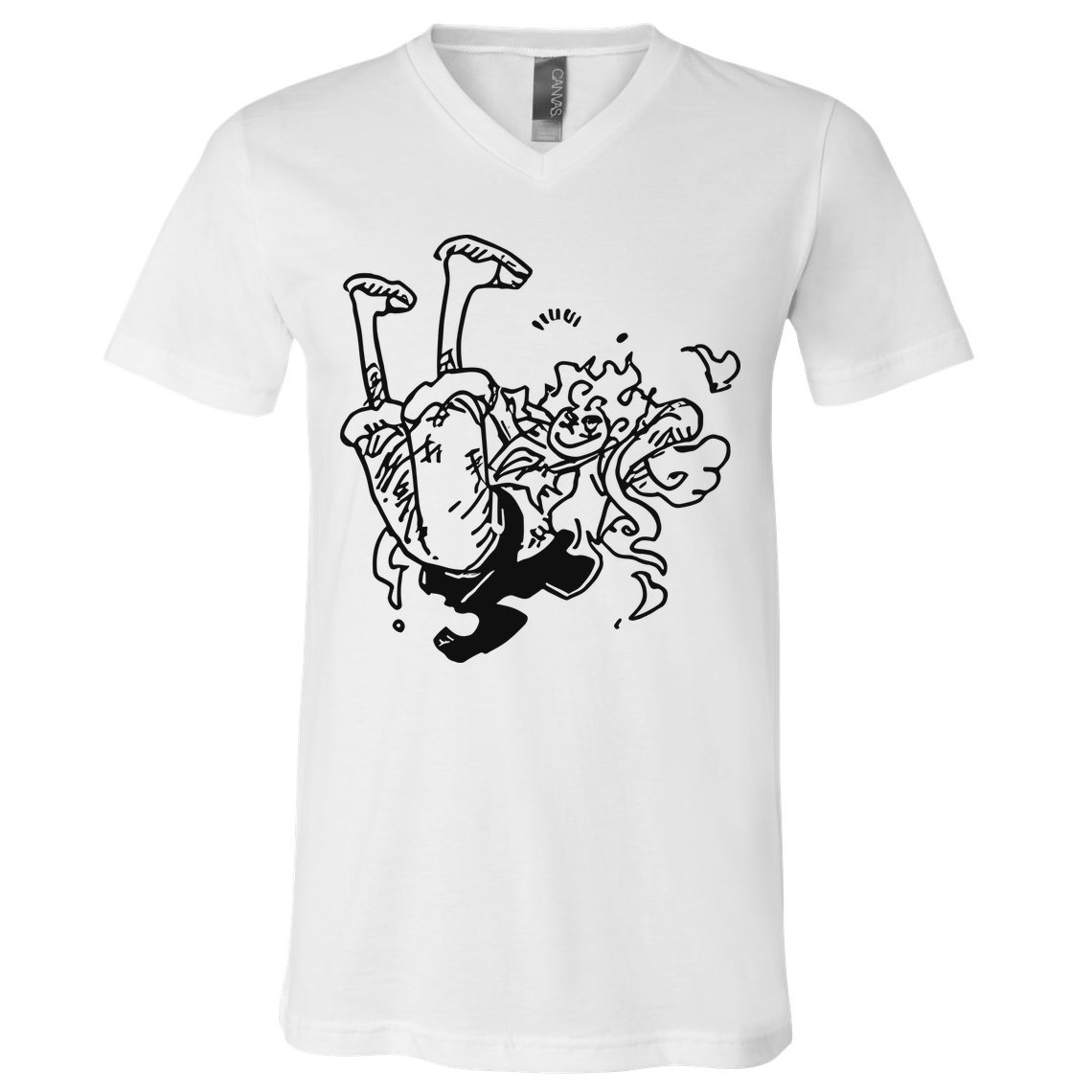 Onepiecedaiiys Gear 5 Floating In Air Essential V-Neck T-Shirt