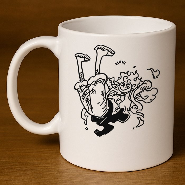 Onepiecedaiiys Gear 5 Floating In Air Essential 11oz C Handle Ceramic Mug