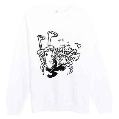 Onepiecedaiiys Gear 5 Floating In Air Essential Premium Crewneck Sweatshirt