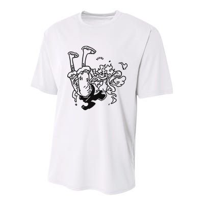 Onepiecedaiiys Gear 5 Floating In Air Essential Youth Performance Sprint T-Shirt