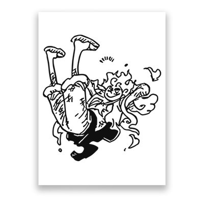 Onepiecedaiiys Gear 5 Floating In Air Essential Poster