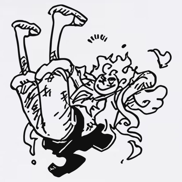 Onepiecedaiiys Gear 5 Floating In Air Essential Premium T-Shirt