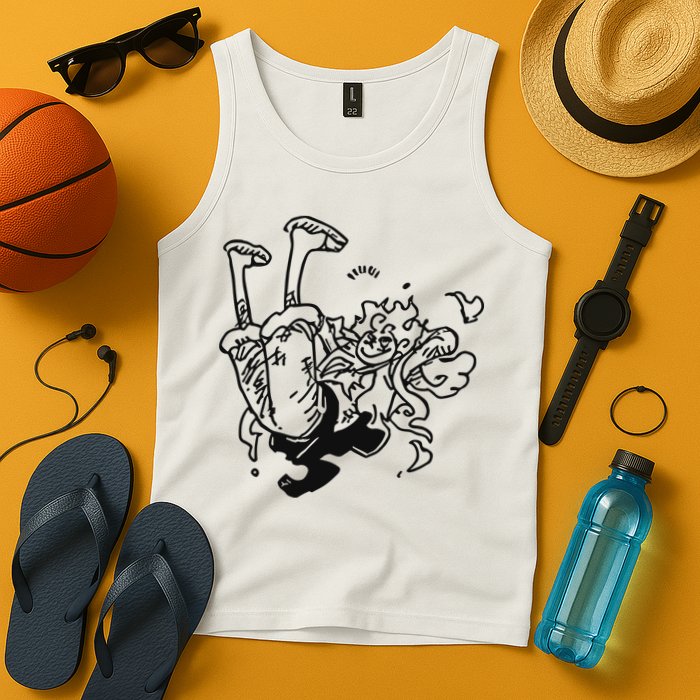 Onepiecedaiiys Gear 5 Floating In Air Essential Tank Top