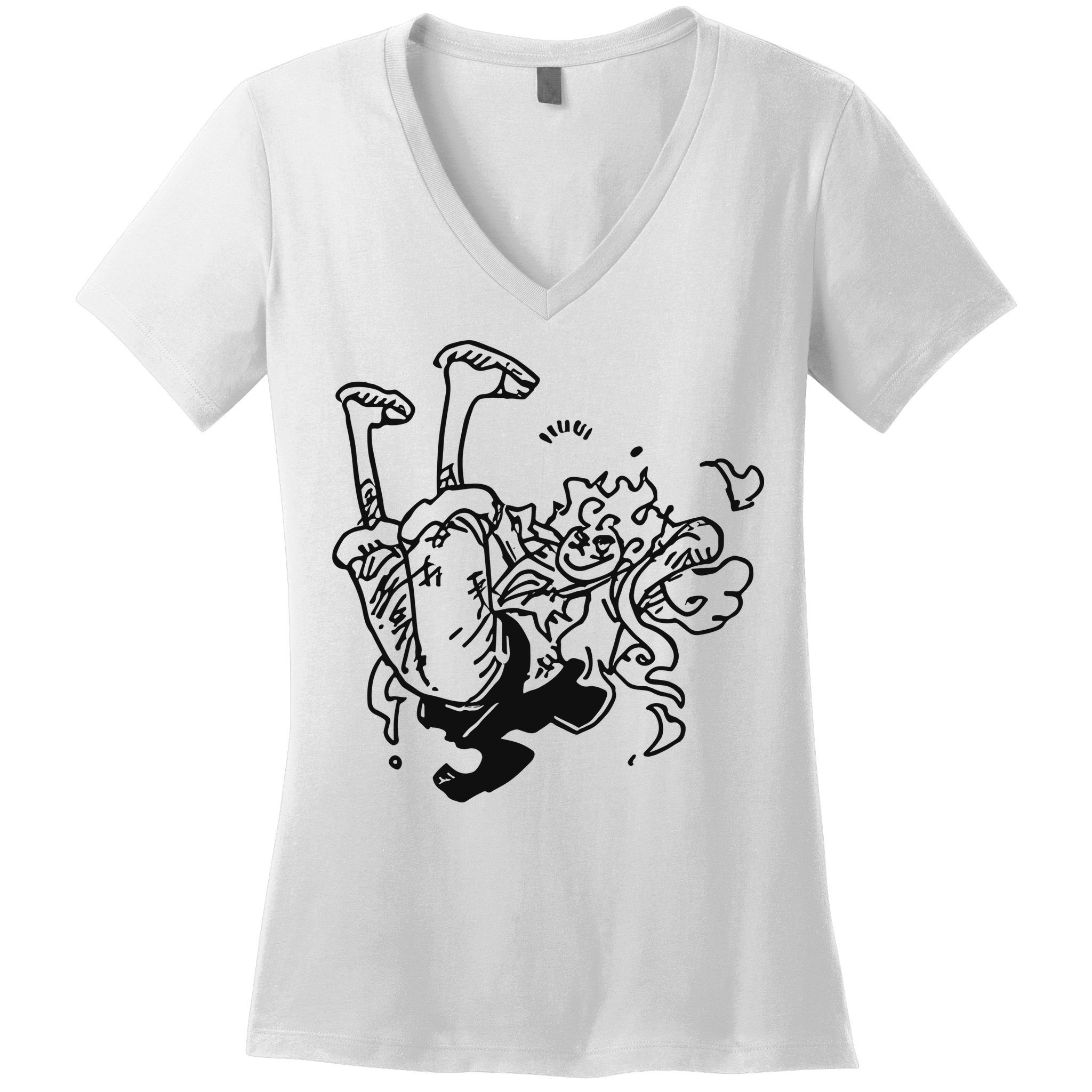 Onepiecedaiiys Gear 5 Floating In Air Essential Women's V-Neck T-Shirt