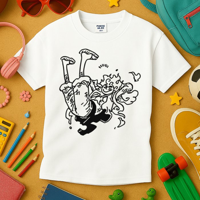 Onepiecedaiiys Gear 5 Floating In Air Essential Kids T-Shirt