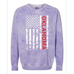 Oklahoma Gift And Women Colorblast Crewneck Sweatshirt