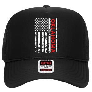 Oklahoma Gift And Women High Crown Mesh Back Trucker Hat