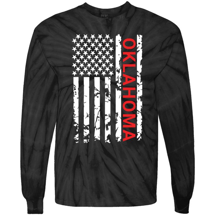 Oklahoma Gift And Women Tie-Dye Long Sleeve Shirt