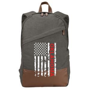 Oklahoma Gift And Women Cotton Canvas Backpack