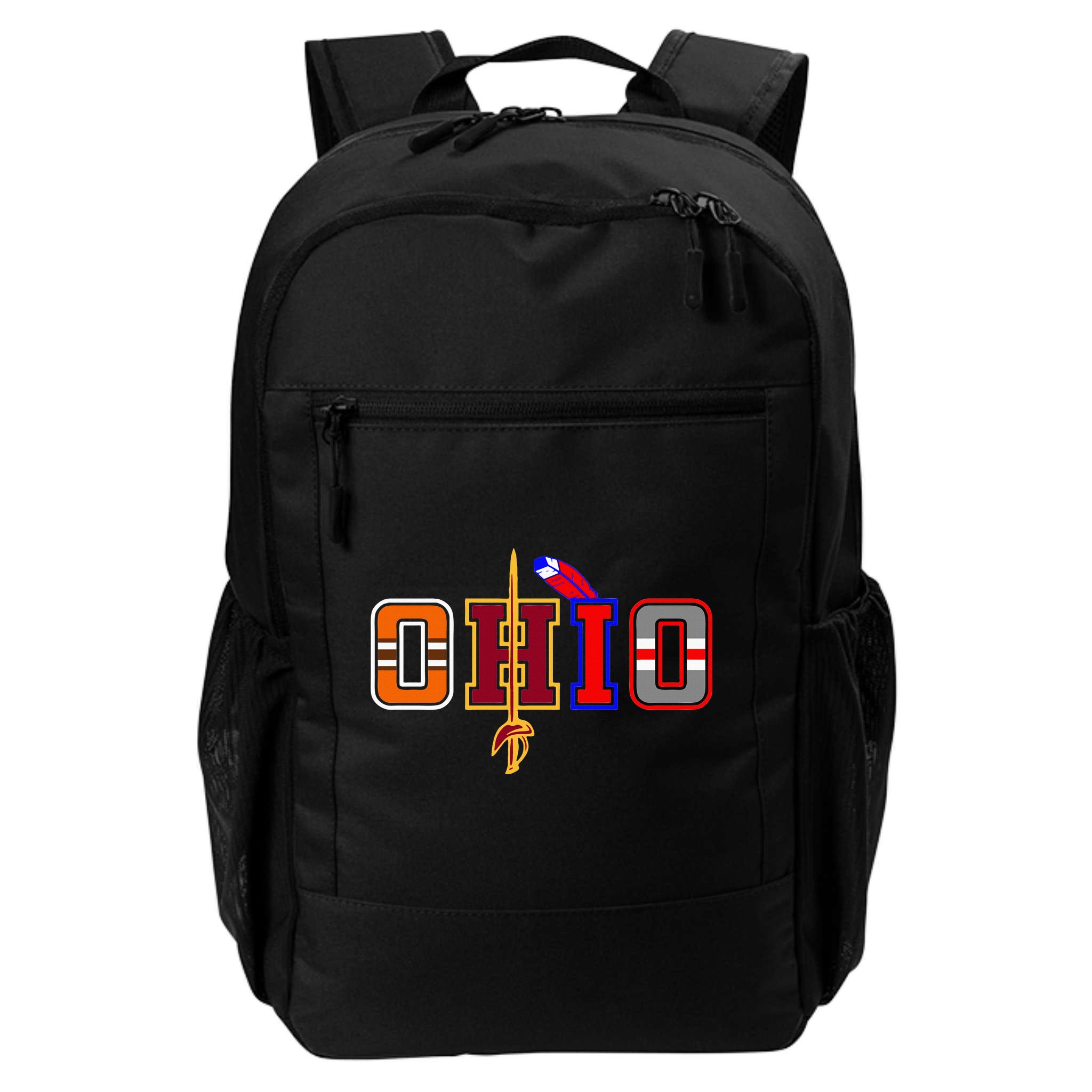 Ohio Gifts and DressedForDuty Ohio Black Small Backpack