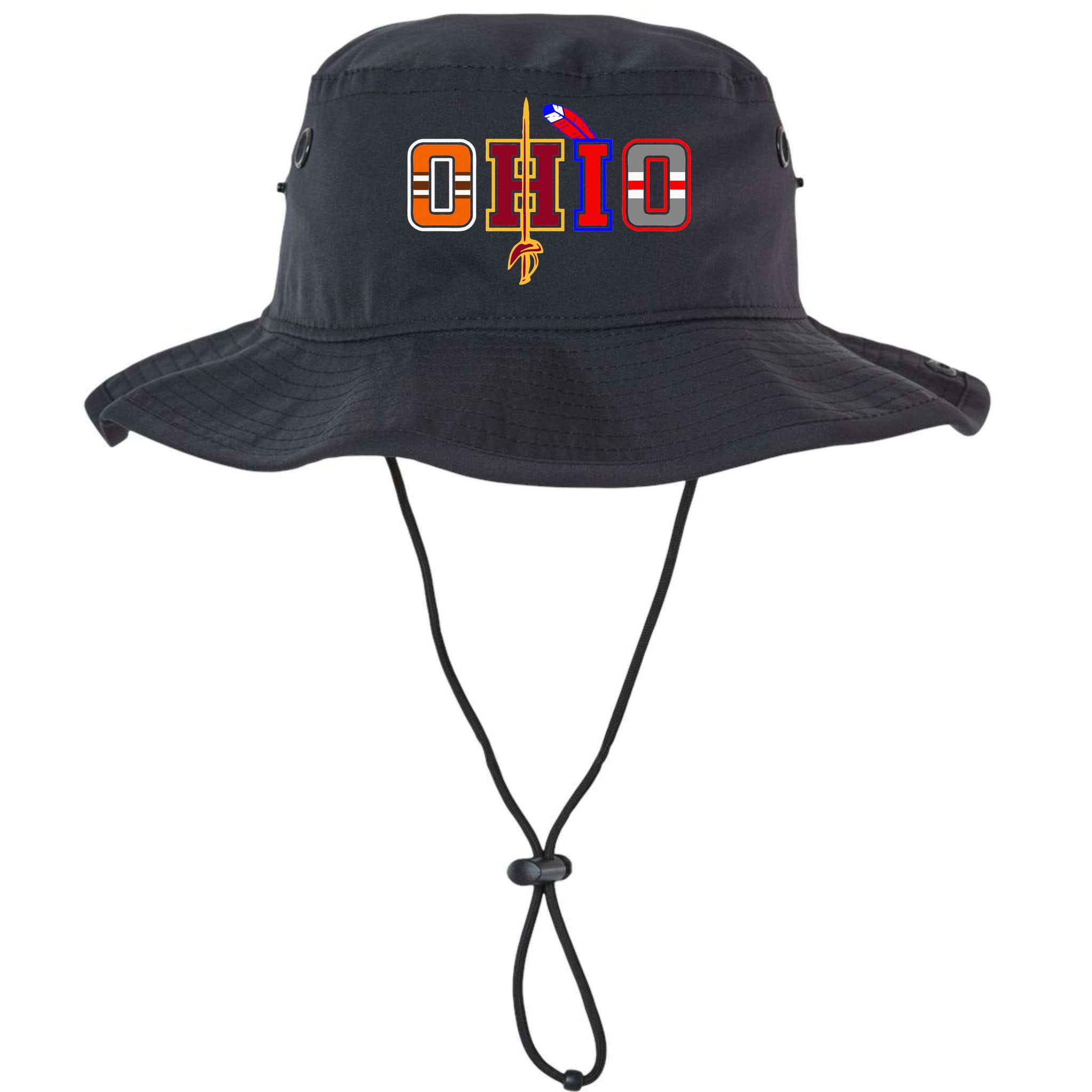 Ohio Gifts and DressedForDuty Ohio Black Small Bucket Hat