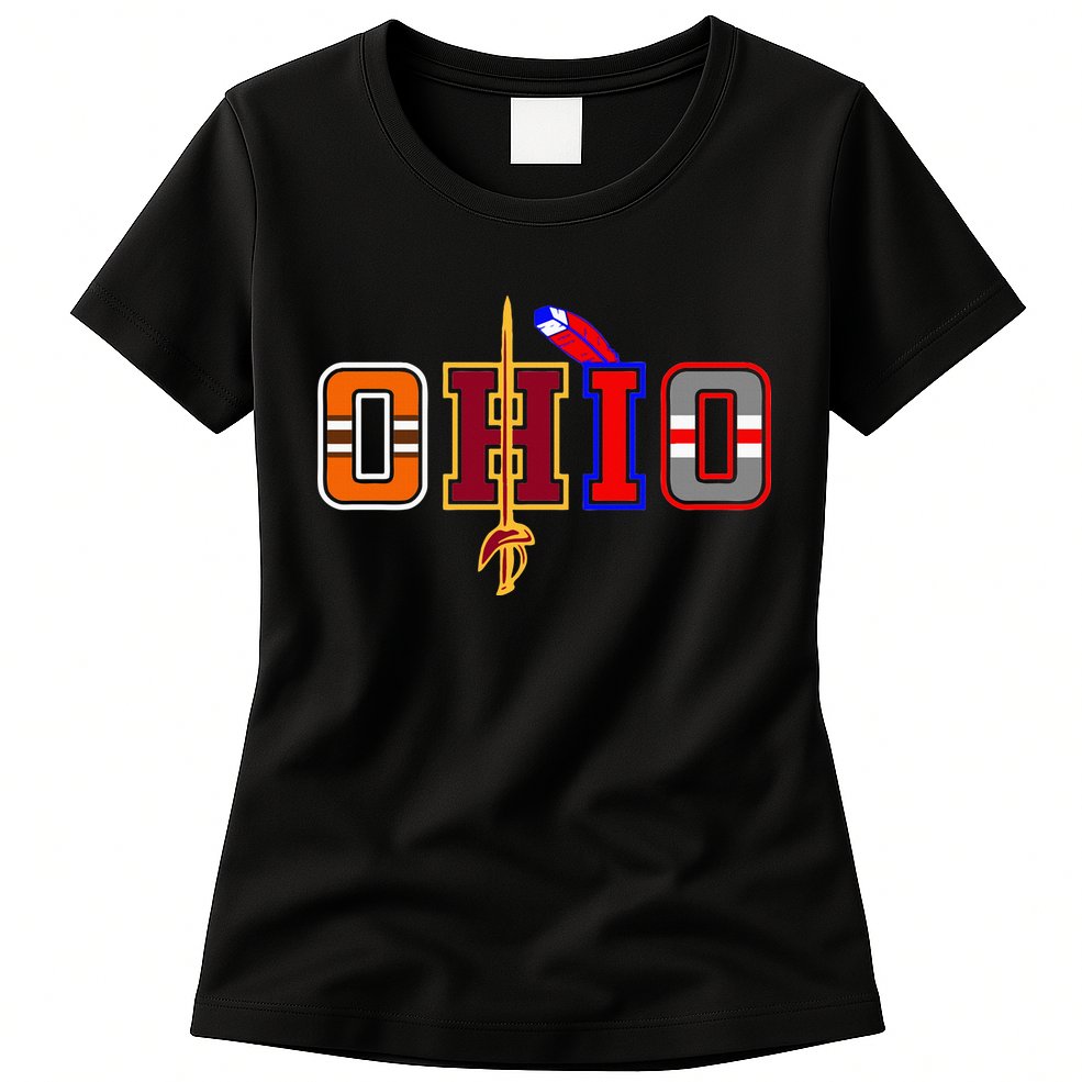 Ohio Gifts and DressedForDuty Ohio Black Small Womens T-Shirt