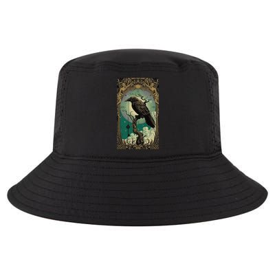 Occult Gothic Aesthetic Esoteric Crow Witchcraft Mysticism Cool Comfort Performance Bucket Hat