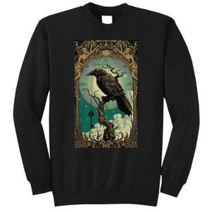 Occult Gothic Aesthetic Esoteric Crow Witchcraft Mysticism Sweatshirt