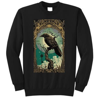 Occult Gothic Aesthetic Esoteric Crow Witchcraft Mysticism Sweatshirt