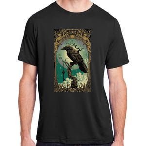 Occult Gothic Aesthetic Esoteric Crow Witchcraft Mysticism Adult ChromaSoft Performance T-Shirt