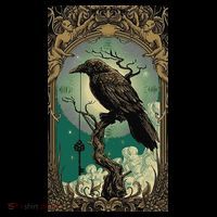 Occult Gothic Aesthetic Esoteric Crow Witchcraft Mysticism Flatbill Hat