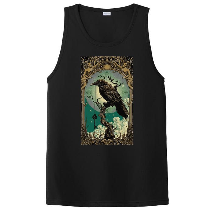 Occult Gothic Aesthetic Esoteric Crow Witchcraft Mysticism PosiCharge Competitor Tank