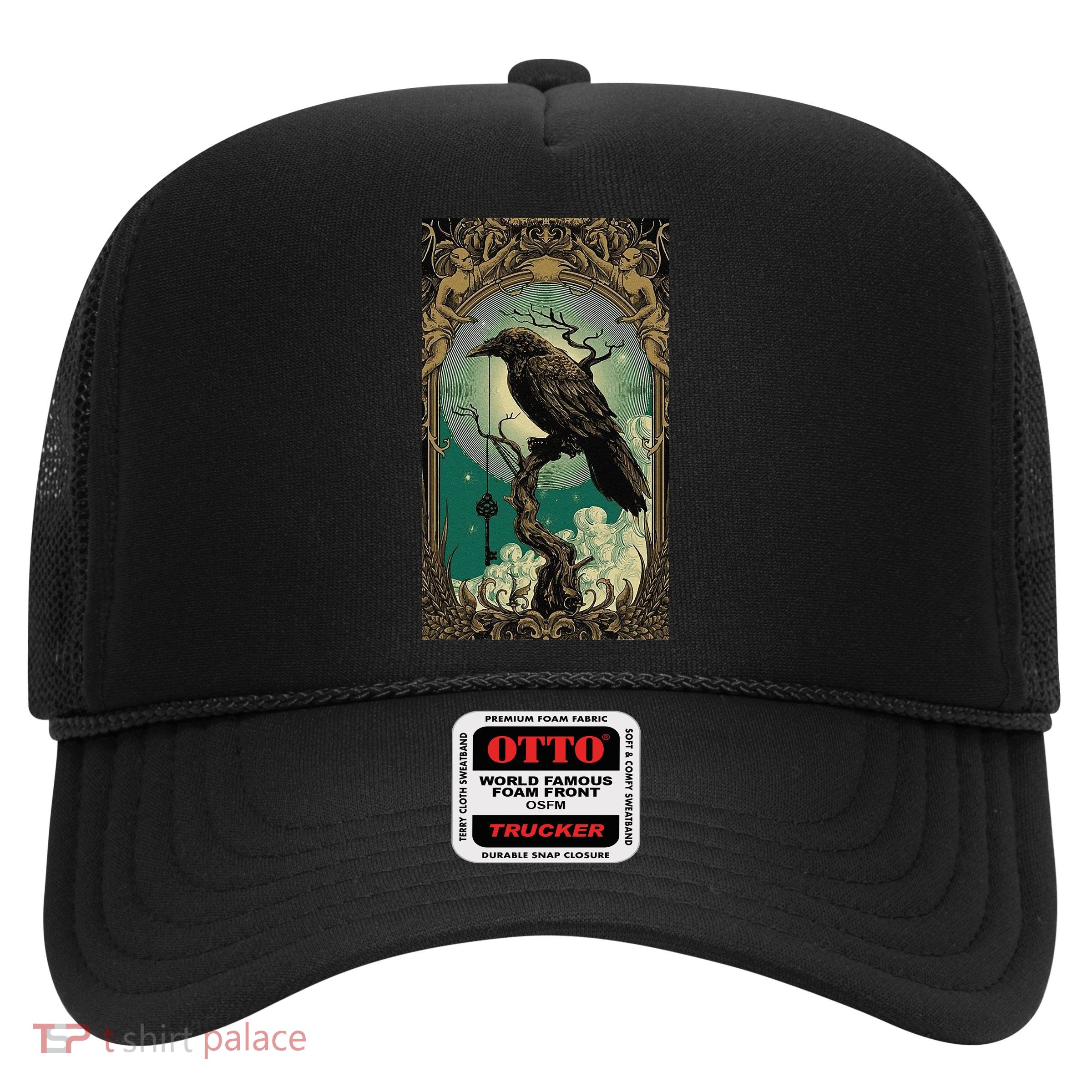 Occult Gothic Aesthetic Esoteric Crow Witchcraft Mysticism Trucker Hat