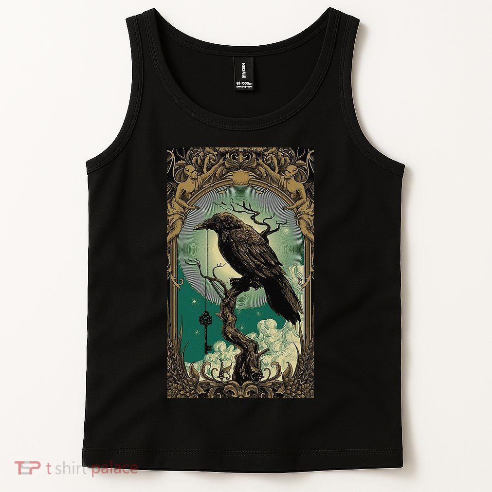 Occult Gothic Aesthetic Esoteric Crow Witchcraft Mysticism Tank Top