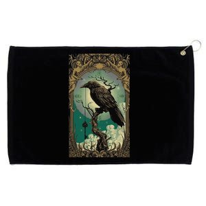 Occult Gothic Aesthetic Esoteric Crow Witchcraft Mysticism Grommeted Golf Towel