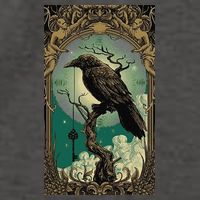 Occult Gothic Aesthetic Esoteric Crow Witchcraft Mysticism Vector Backpack