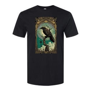 Occult Gothic Aesthetic Esoteric Crow Witchcraft Mysticism Softstyle CVC T-Shirt