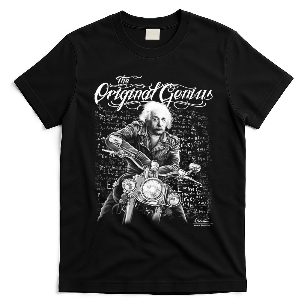 Original Genius Albert Einstein Biker T-Shirt