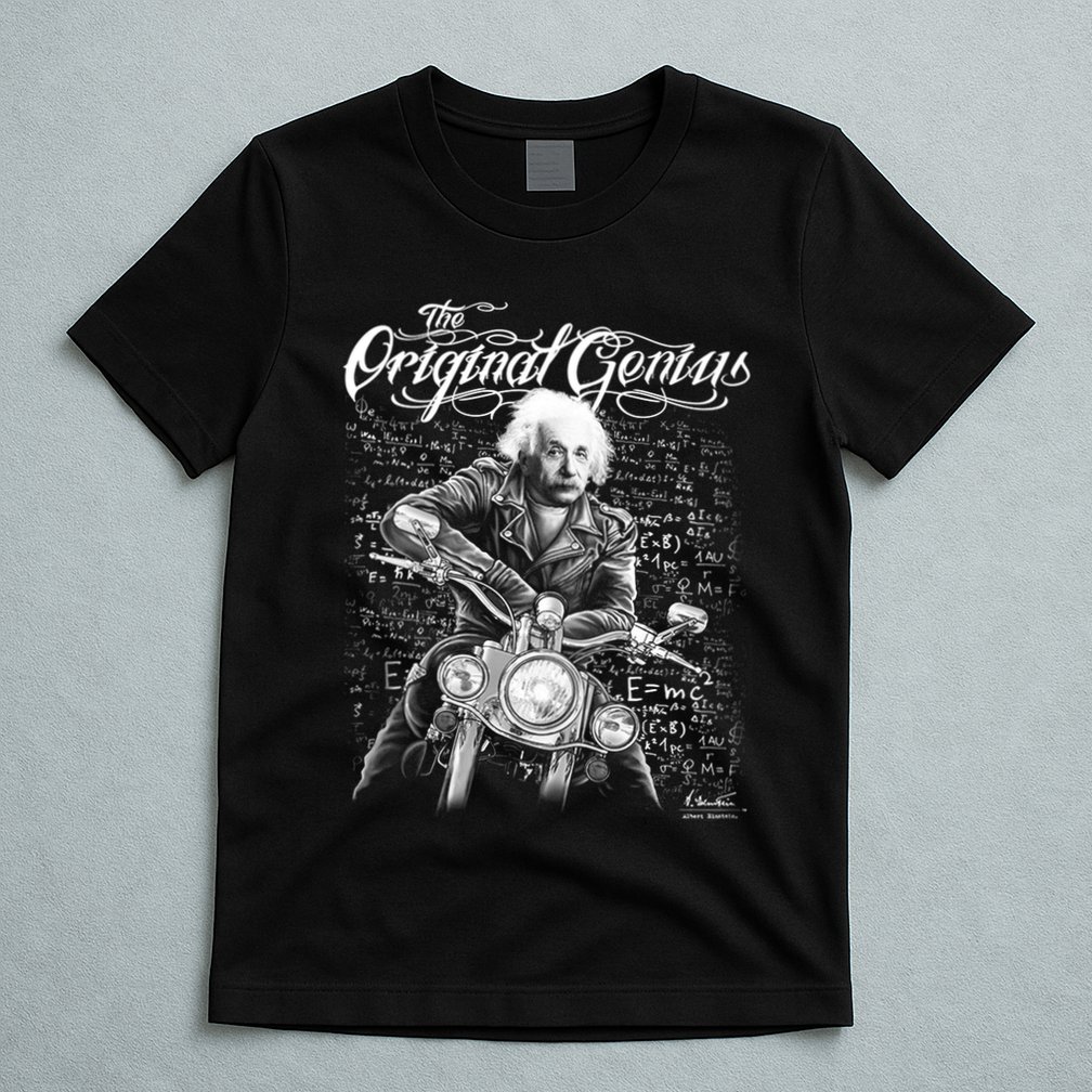 Original Genius Albert Einstein Biker T-Shirt